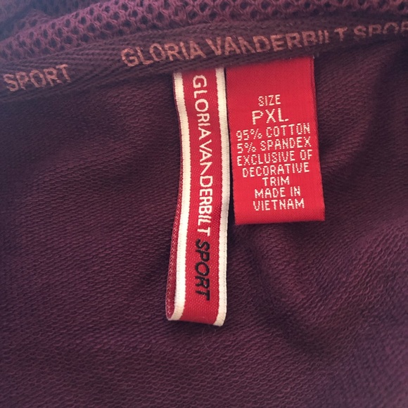 Gloria Vanderbilt Sport Stretch Hooded Vest. NWT. New. Petite. Size: XL - Picture 9 of 9